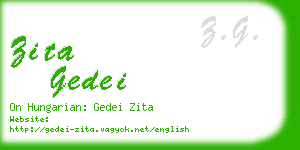 zita gedei business card